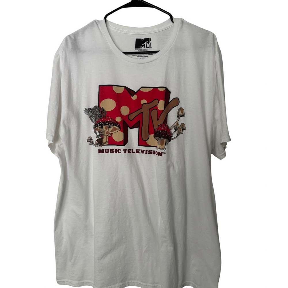 MTV Logo White Tee
